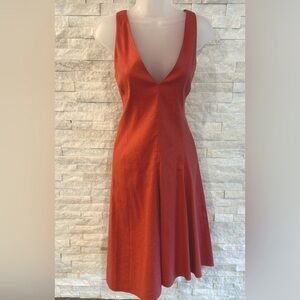 Theory Midi Linen Dress